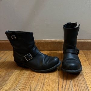 Frye classic black Engineer boots